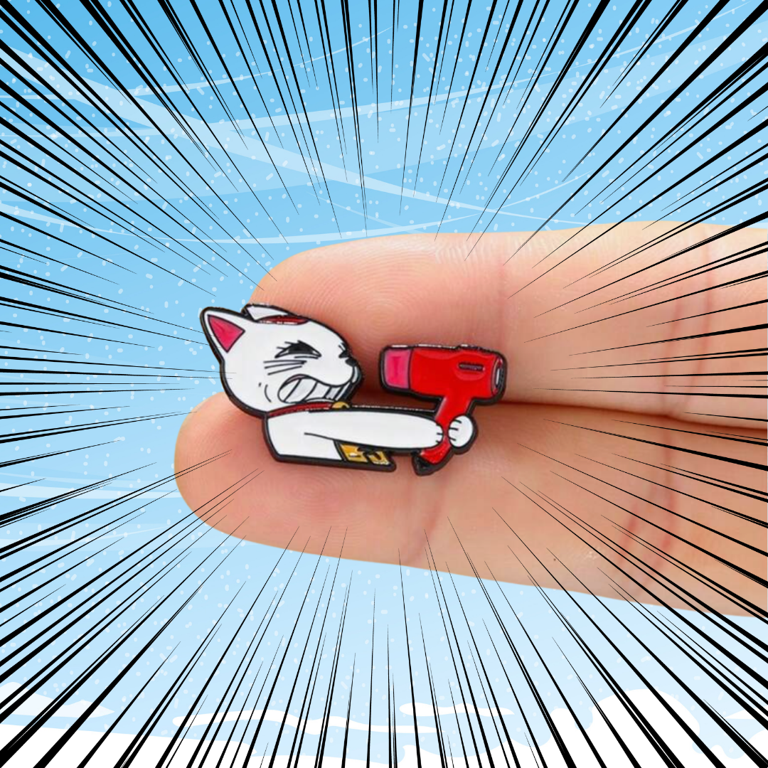 Creepy-Cute Supernatural Cat Enamel Pin - Horror Yokai Spirit Badge for Goth & Alternative Accessories, Spooky Cat Brooch