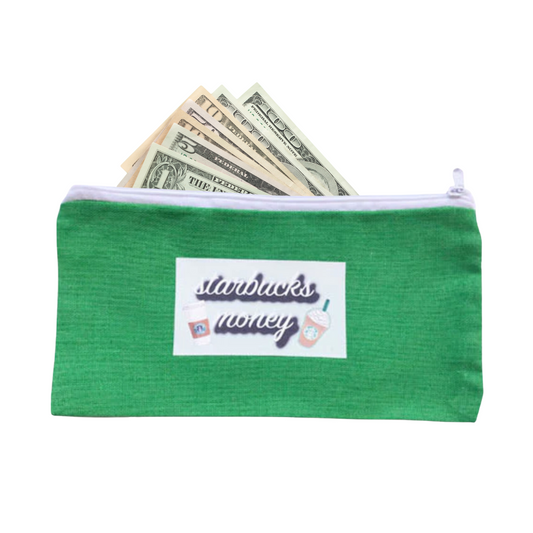 starbucks money wallet and make up bag
