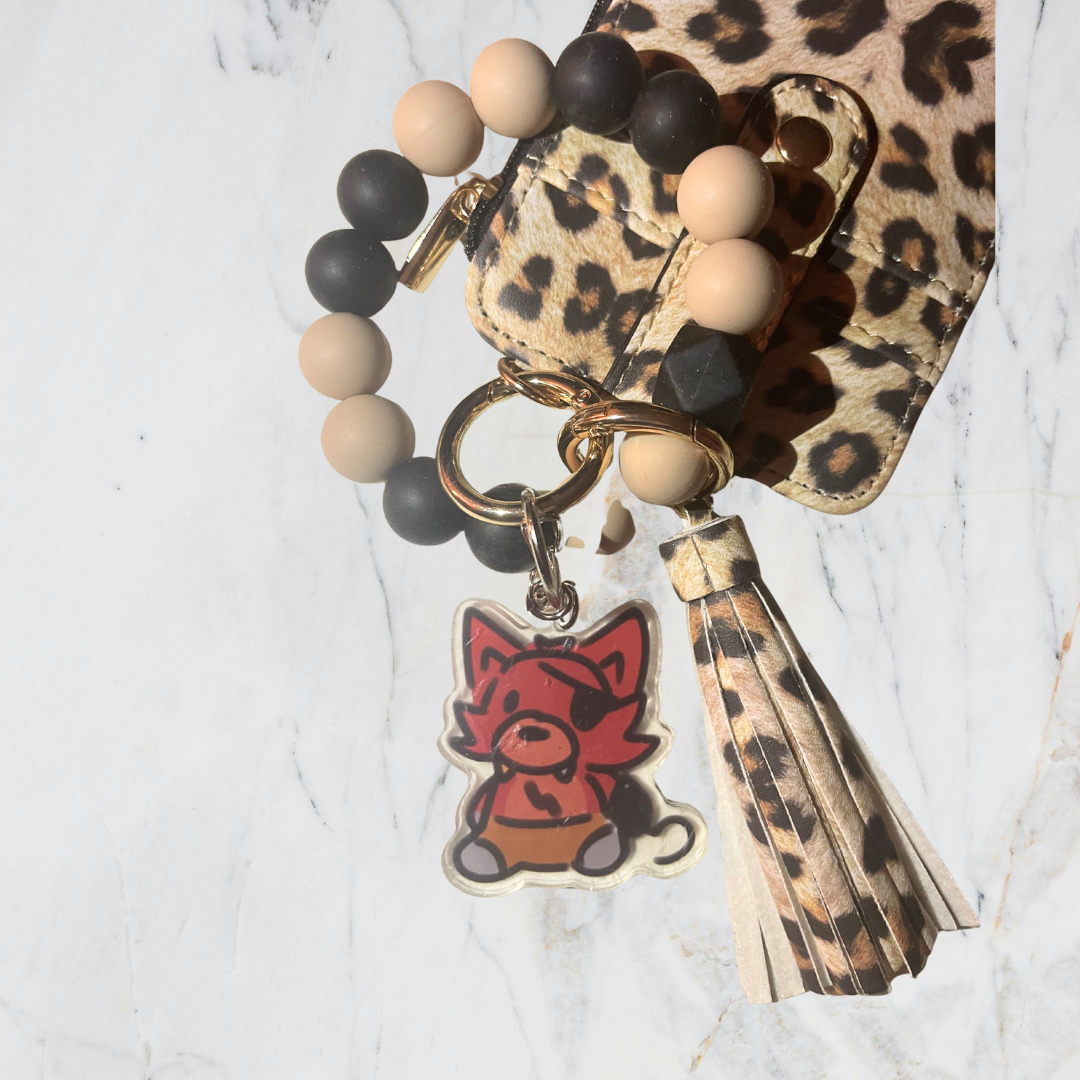 Five Nights at Freddy's Fan Out-of-Order Pirate Rusty Animatronic Fox Acrylic Keychain or Horror Indie Game Inspired Charm