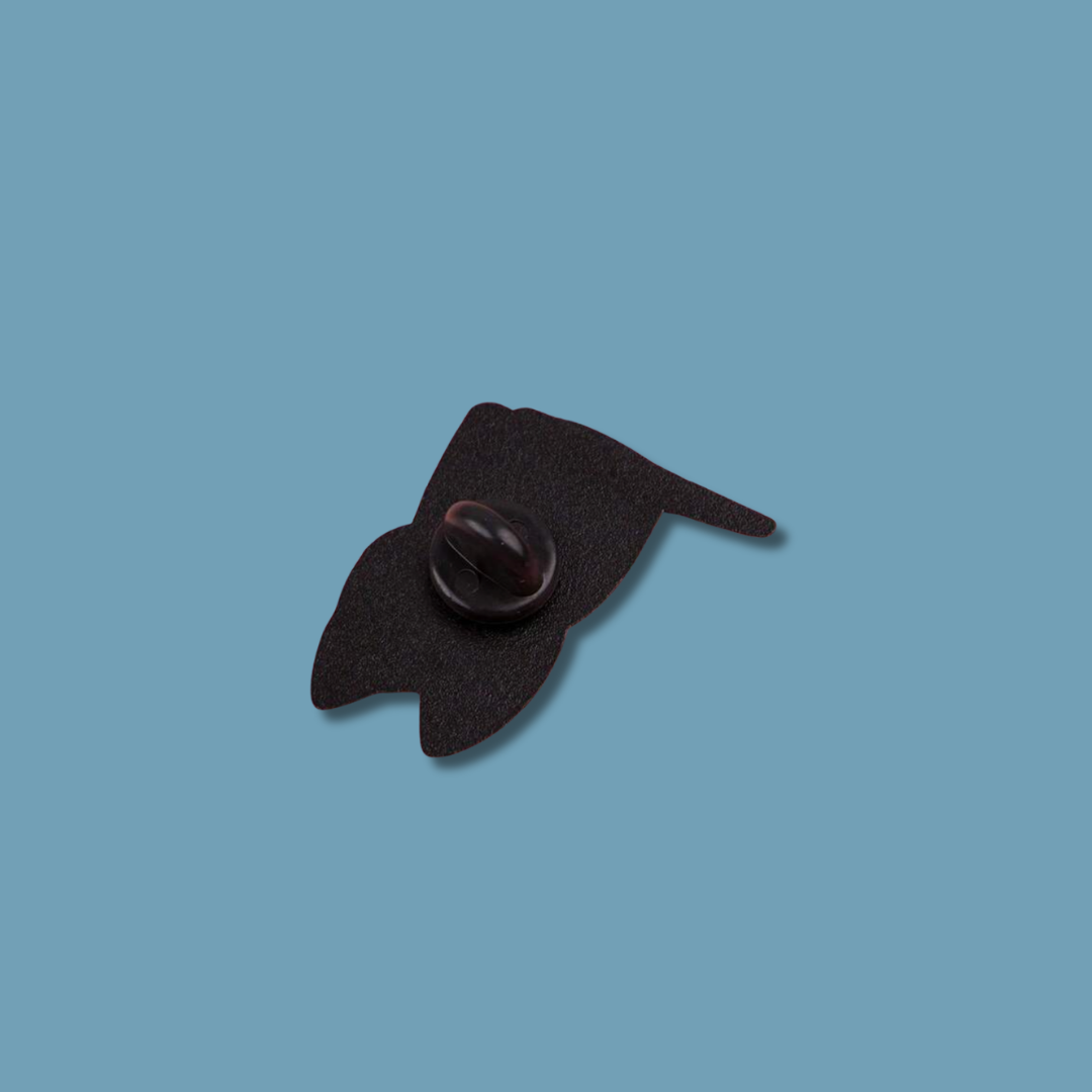 Black Cat Funny No Thoughts Head Empty and "Void" Kitty Meme Enamel Pin - Sarcastic Humor Gift for Cat Lovers