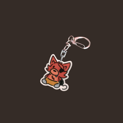 Five Nights at Freddy's Fan Out-of-Order Pirate Rusty Animatronic Fox Acrylic Keychain or Horror Indie Game Inspired Charm