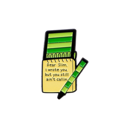Stan Culture Dear Fan I Wrote You Enamel Pin Iconic Millennial 2000 Rap and Hip Hop Lyrics Letter Enamel Pin