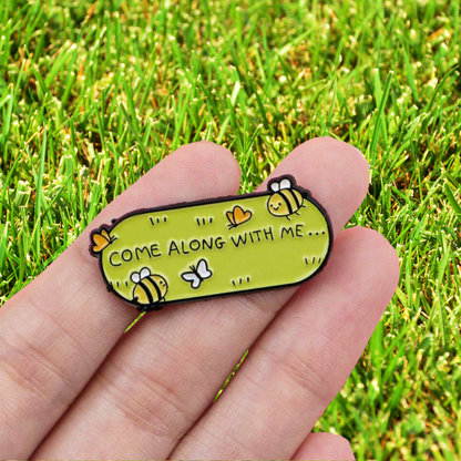 Come Along With Me Song from Iconic Nostalgic Adventure Animation Fan Art Enamel Pin Brooch