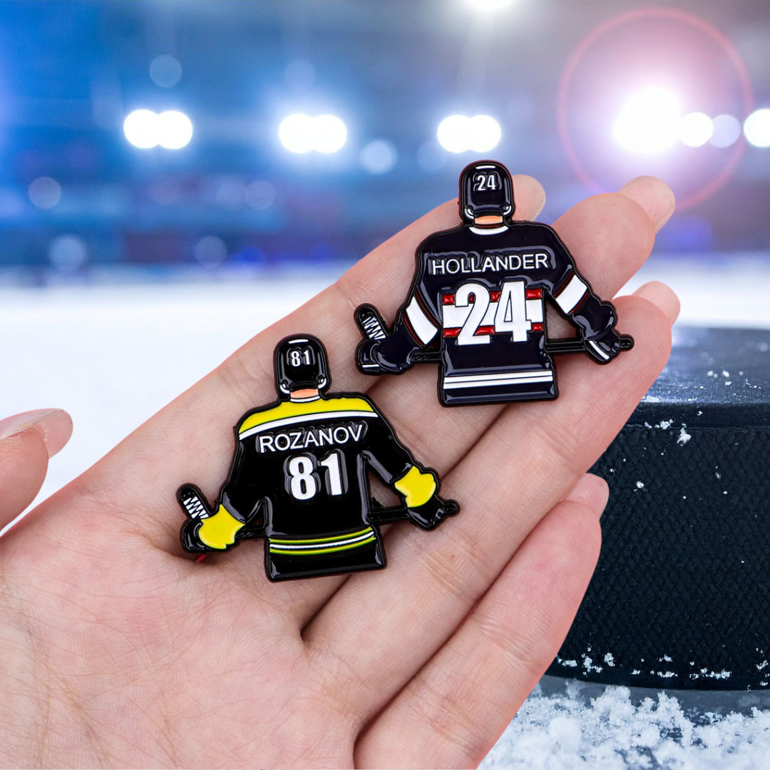 Set of 2 Heated Rivalry Bookish Hockey Number 81 & 24 ROZANOV and HOLLANDER Rivals to Lovers Sports Enamel Pins
