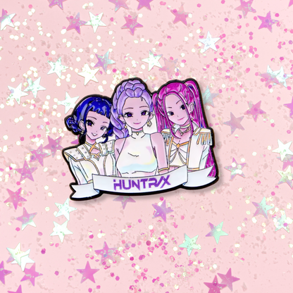 HUNTR/X Rumi, Mira, Zoey K-Pop Demon Hunter - Anime Fan Art Collectible Enamel Pin or Broch