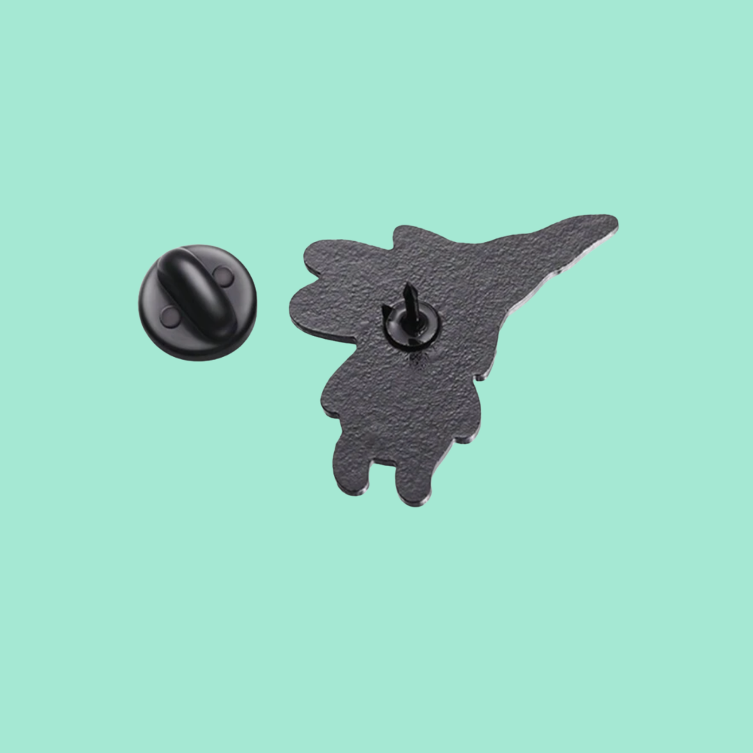 Grumpy Green Surrealist Creature Enamel Pin Cartoon Pin Surreal Indie Animation Collectible Funny Gift for Fans