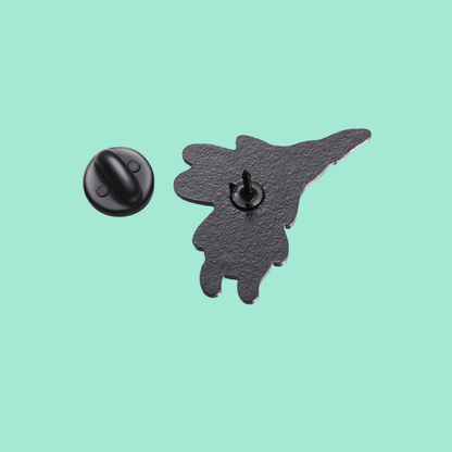 Grumpy Green Surrealist Creature Enamel Pin Cartoon Pin Surreal Indie Animation Collectible Funny Gift for Fans