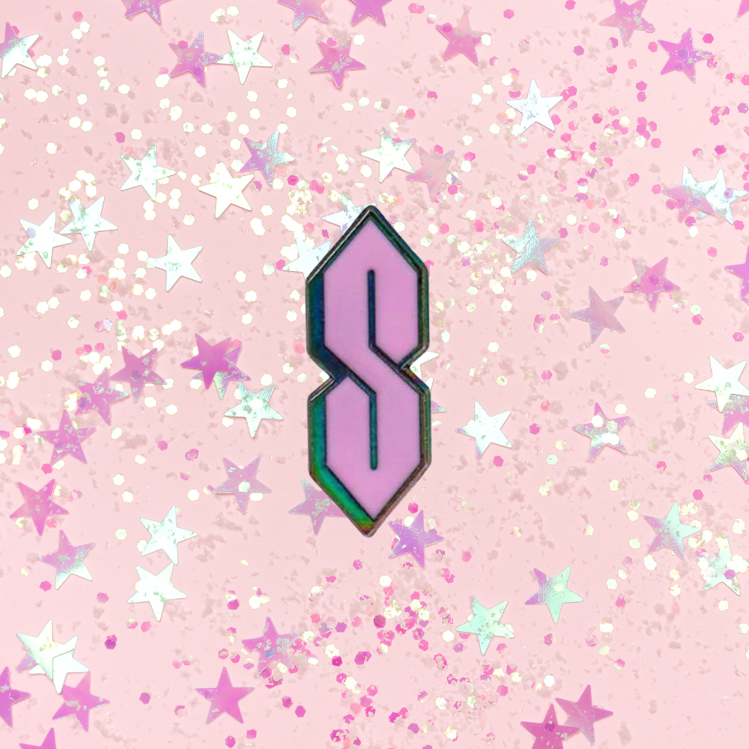 Classic "Cool S" Enamel Pin Universal Infinite S Symbol Brooch Iconic 90s Throwback Accessory & Nostalgia Gift