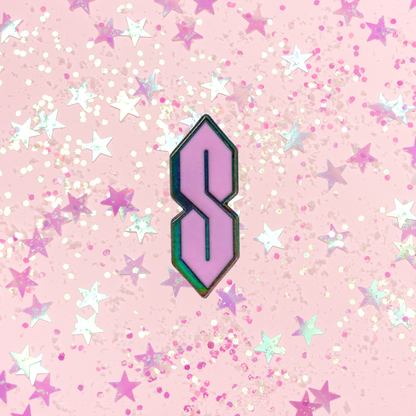 Classic "Cool S" Enamel Pin Universal Infinite S Symbol Brooch Iconic 90s Throwback Accessory & Nostalgia Gift