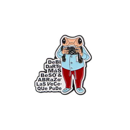 Regretful Quote Enamel Pin More Kisses and Hugs Emotional Lyric Emotional Viral Reggaeton Song