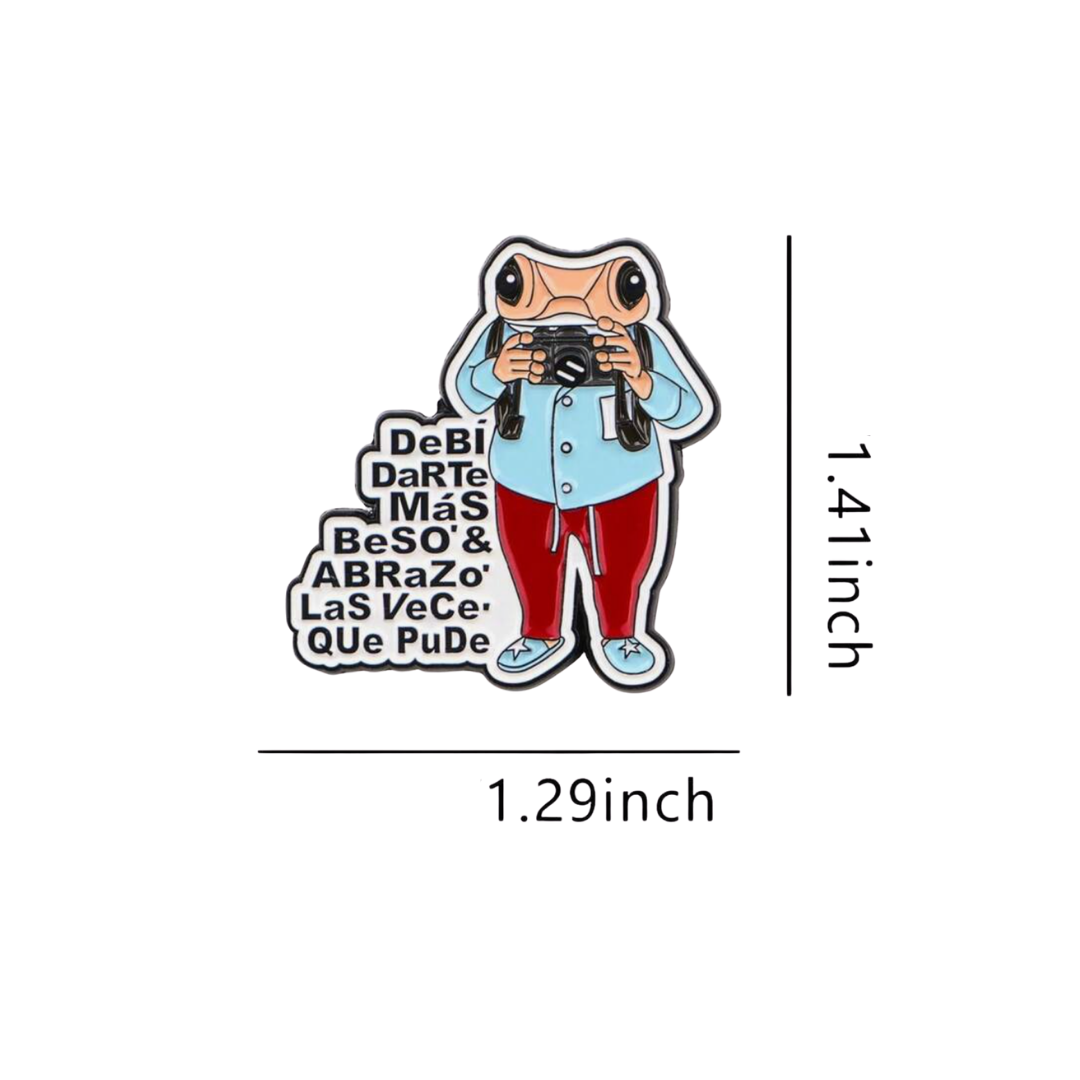 Regretful Quote Enamel Pin More Kisses and Hugs Emotional Lyric Emotional Viral Reggaeton Song