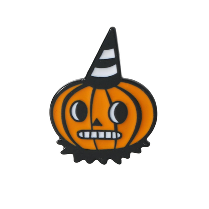 Over the Garden Wall Pottsfield Pumpkin Person Enamel Pin