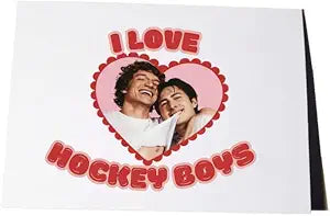 Heated Rivalry I Love Hockey Boys Card
