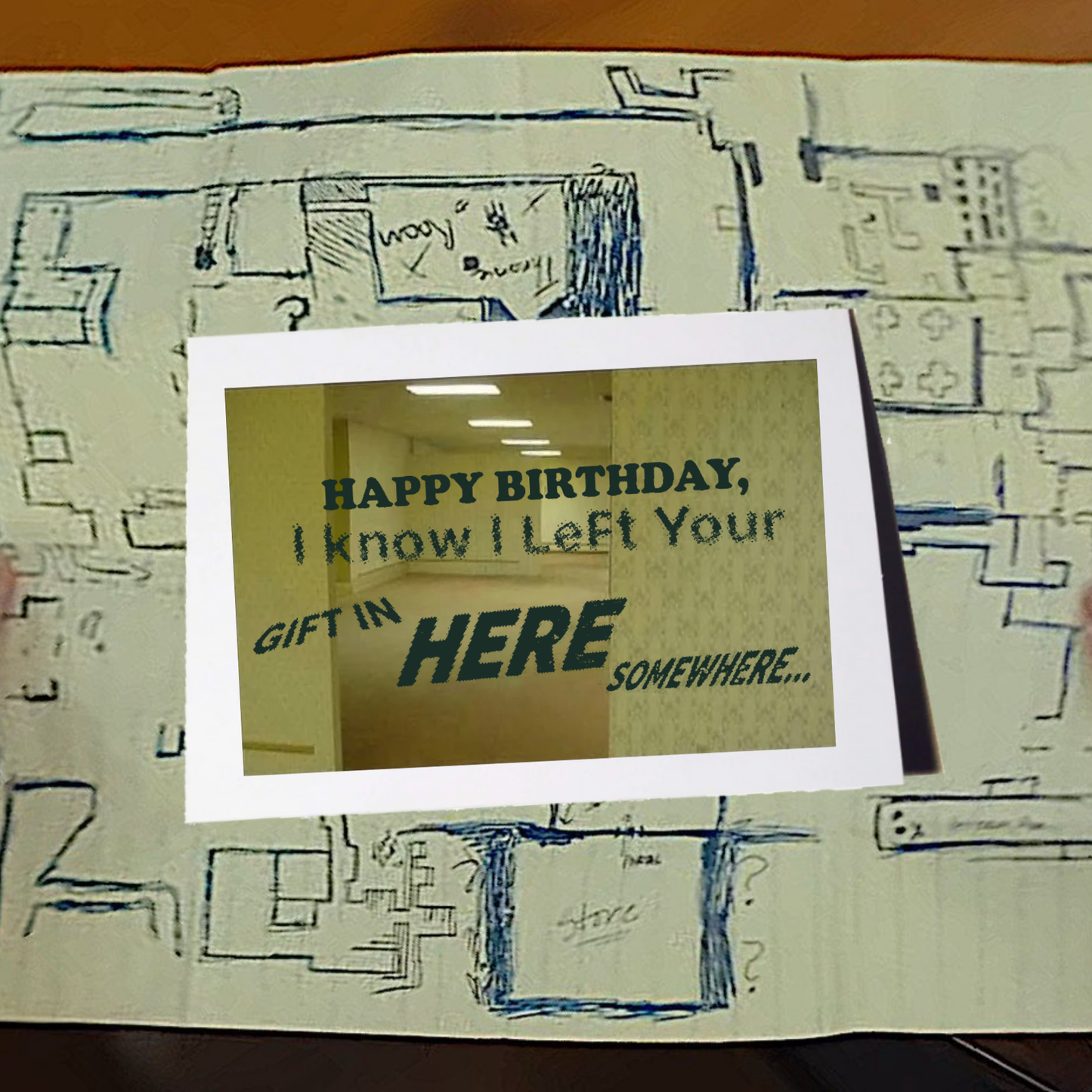 The Backrooms Birthday Greeting Card