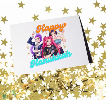 HUNTR/X K-Pop Hanukkah Card