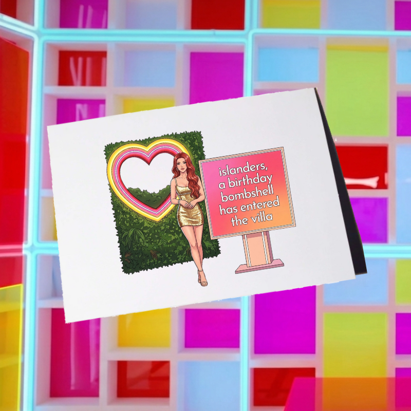 Love Island A New Bombshell Has Entered The Villa Birthday Card