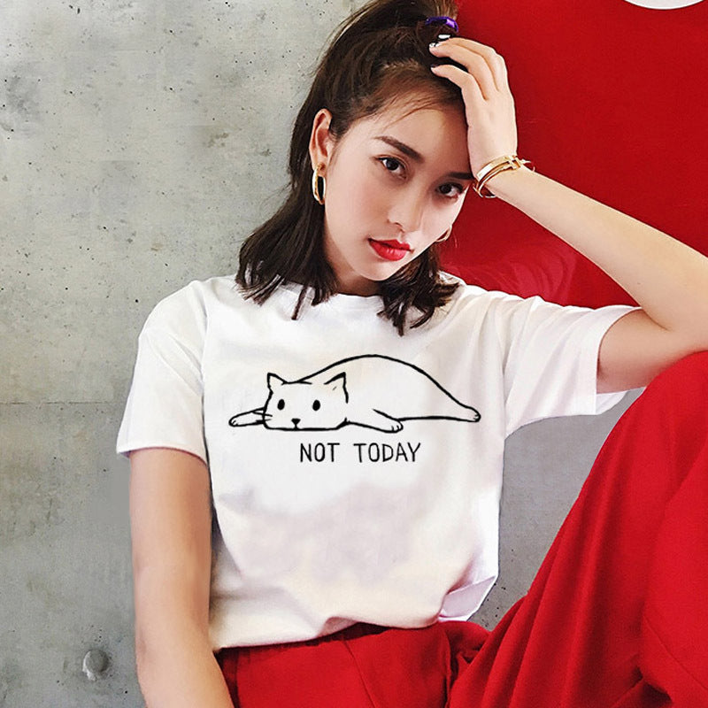 Not Today Lazy Cat Shirt