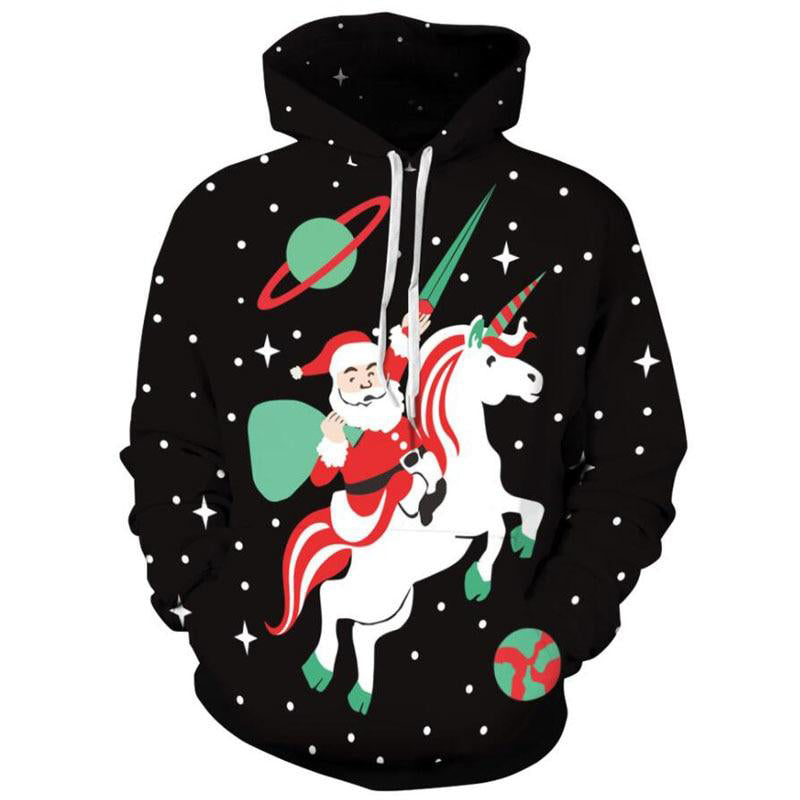 Christmas Unicorn Sweatshirt Hoodie