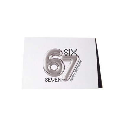 Six Seven Birthday Card Perfect 6/7