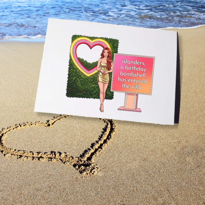 Love Island A New Bombshell Has Entered The Villa Birthday Card