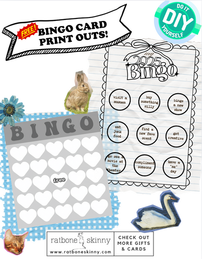 Free 2025 Bingo Card Download