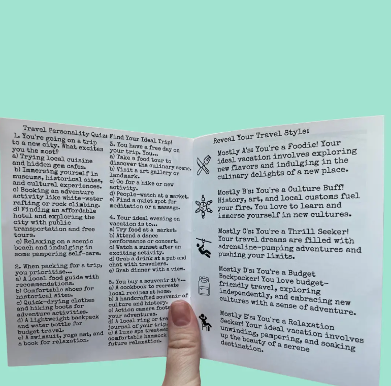 Travel Zine