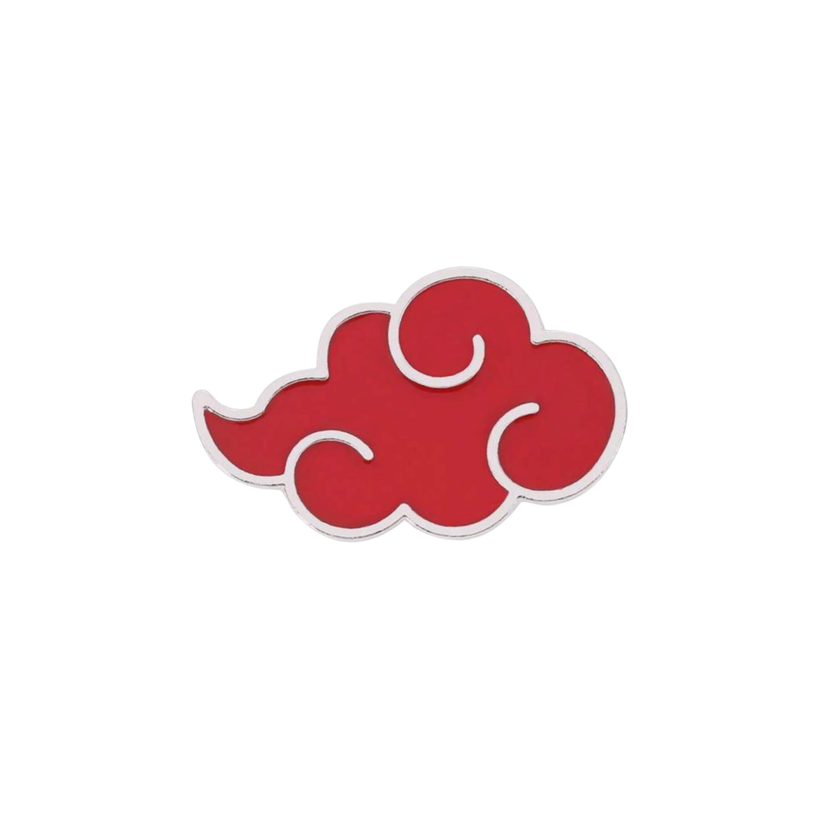 Iconic Crimson Cloud Ninja Aesthetic Brooch and an Trendy Anime Otaku style Enamel Pin for a Fashion Accessory and Cosplay Gift & Merch