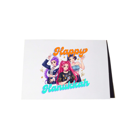 HUNTR/X K-Pop Hanukkah Card