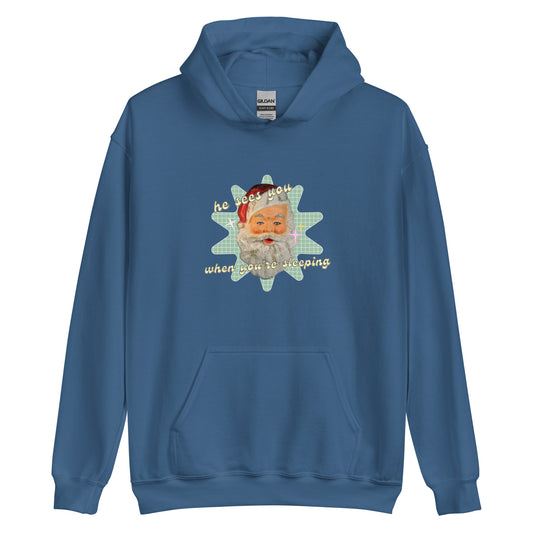 Creepy Santa Christmas Hoodie | Funny and Eerie Hoodie