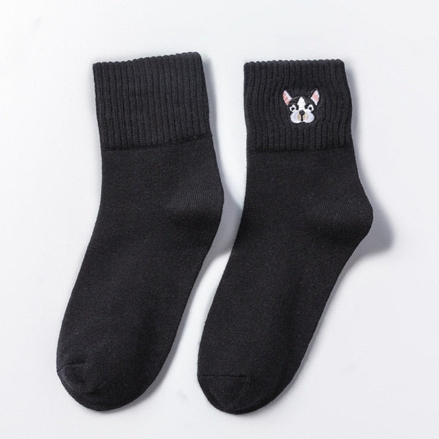 Cotton Bully Embroidery Socks