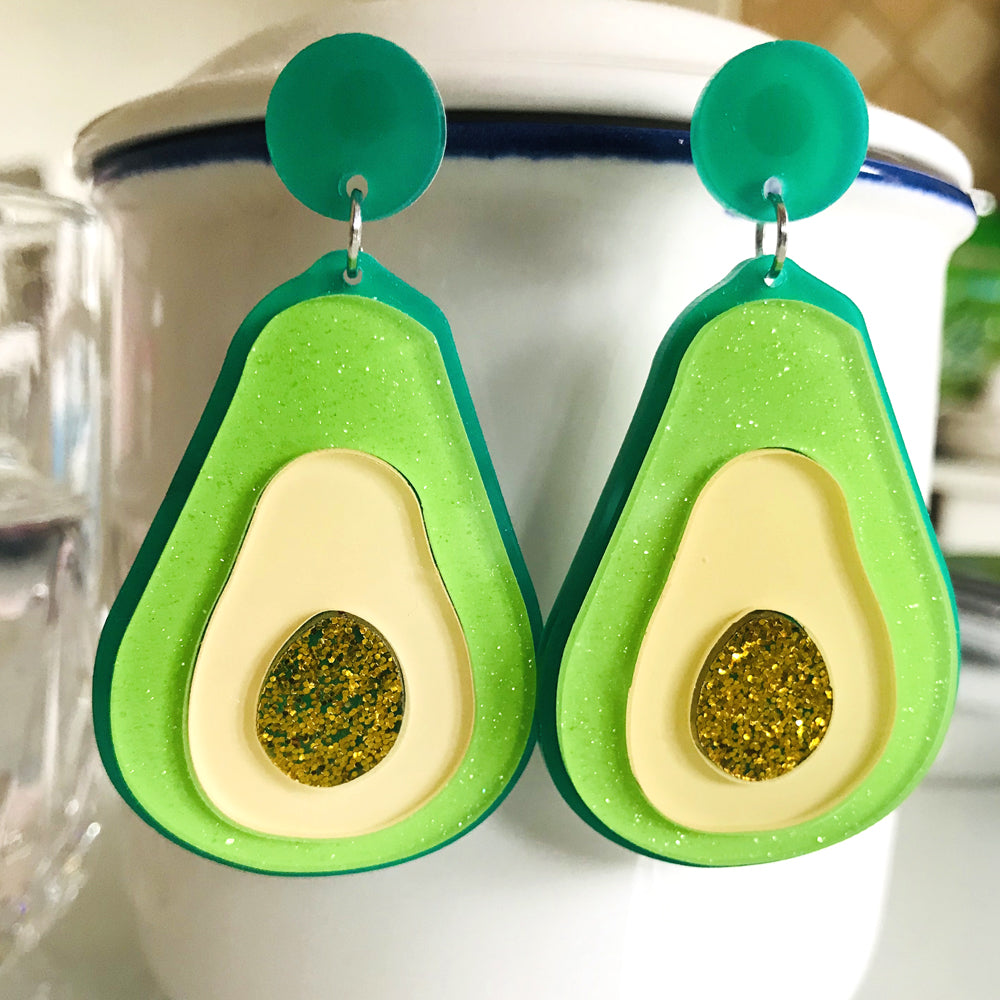 Avocado Drop Earrings