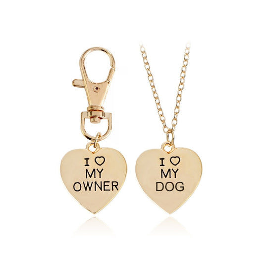 My Dog Saved Me Necklace & Keychain Set
