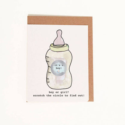 Gender Reveal Scratch Cards Set of 10