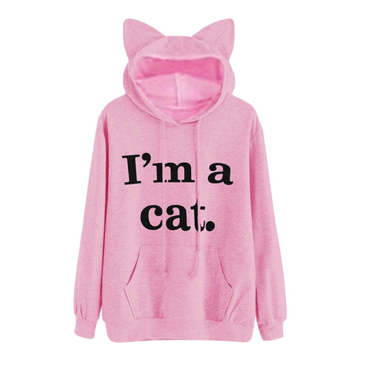 Cat Ear Hoodie I AM A CAT