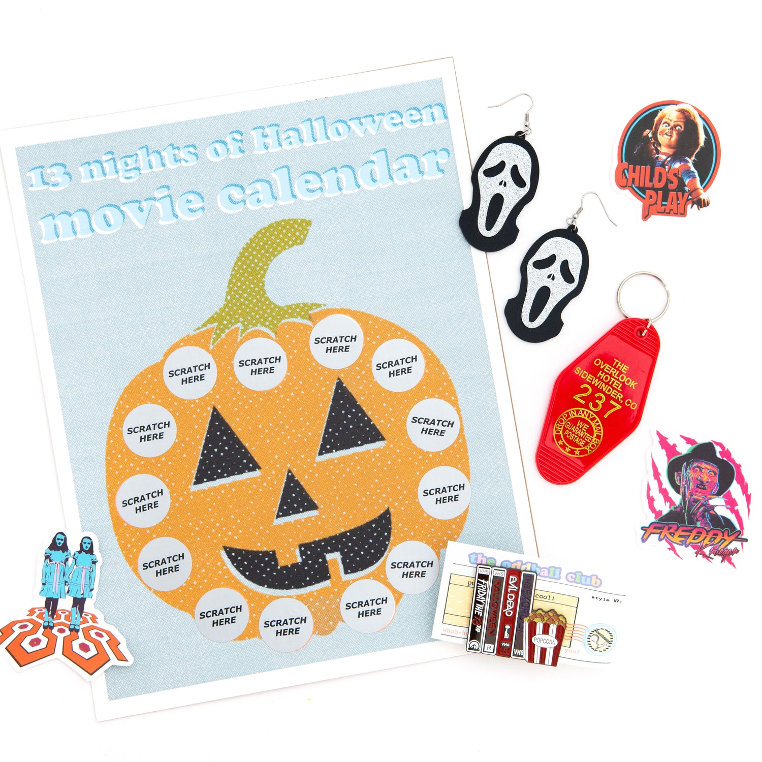Celebrate Halloween in style with our unique subscription box, including scream earrings, a scratch-off art print, and other ghoulish goodies.