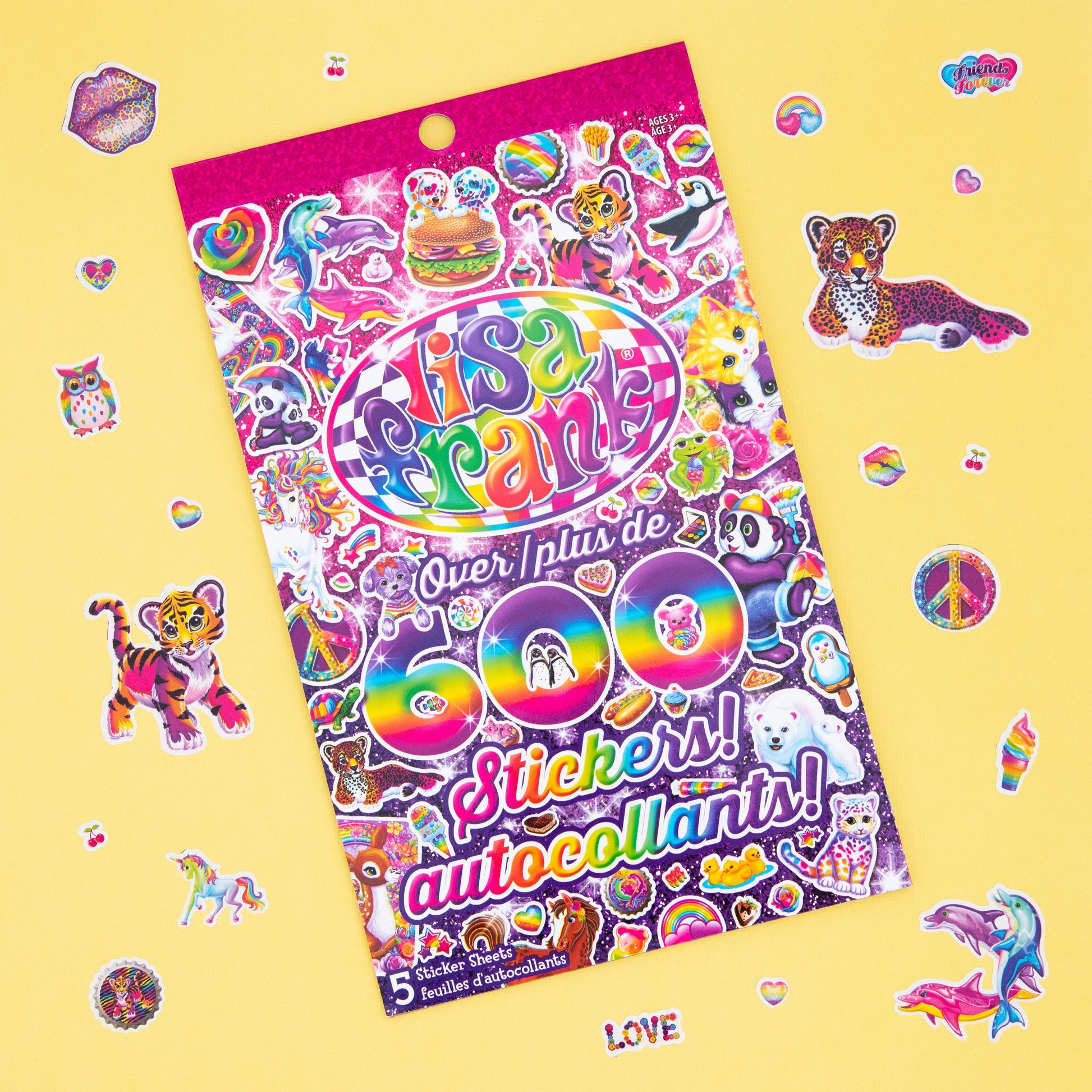 Lisa Frank Sticker Pad - Over 600 Stickers – Quirky Crate