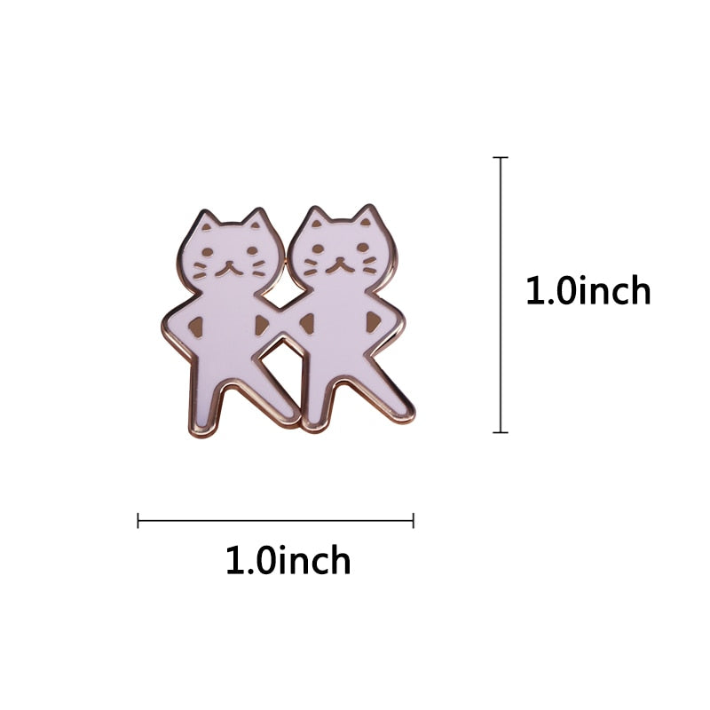 Dancing Cats Pin