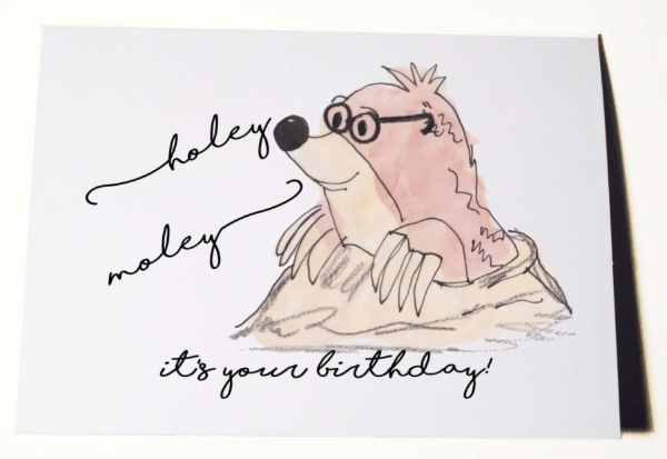 Holy mole-y Birthday Card
