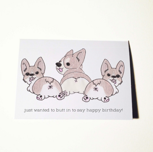 Corgi Birthday Card