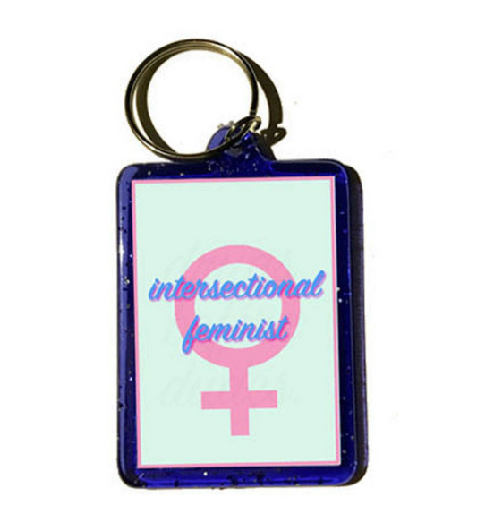 intersectional feminist keychain