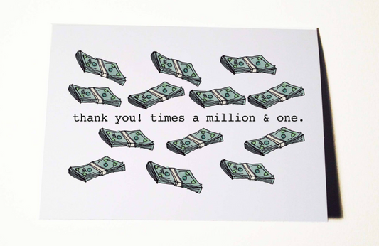 A Million Thanks Card