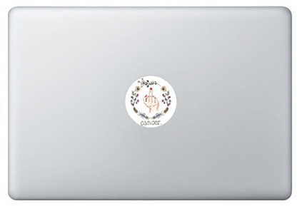 Mini F Cancer Survivor Laptop or Sticker Decal