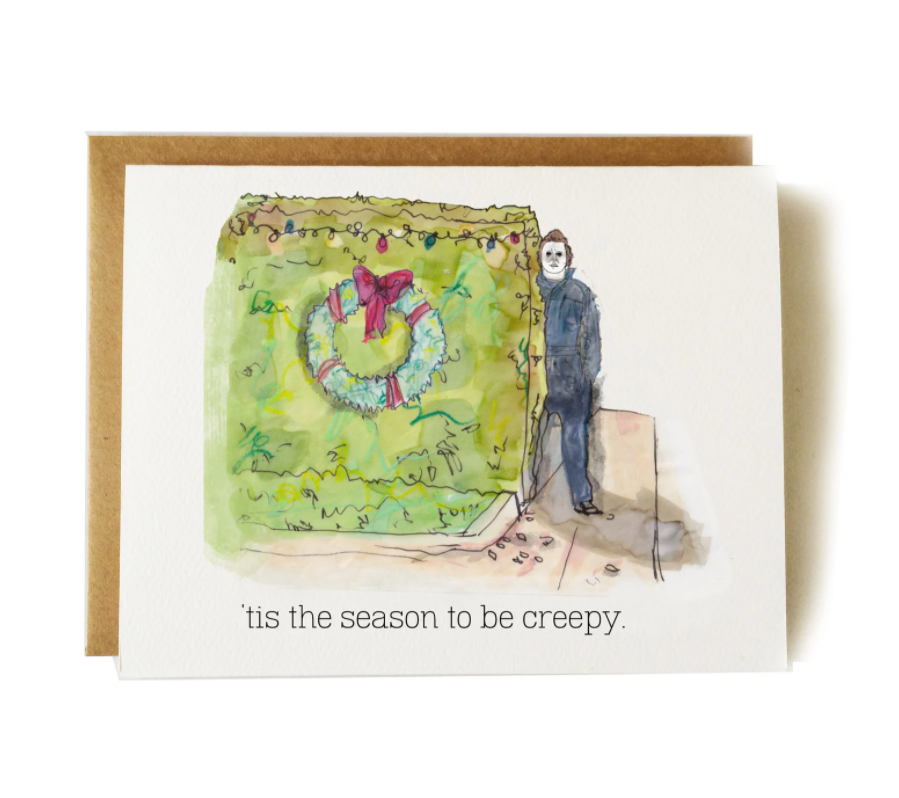 Halloween Michael Myers Christmas Card