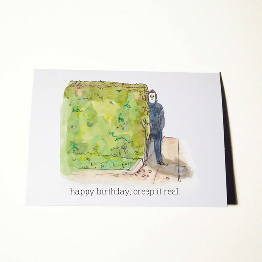 Michael Myers Halloween Birthday Card