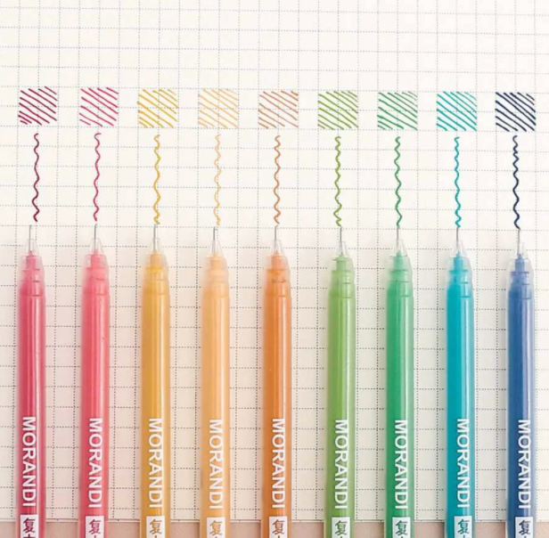 Morandi 9 Colorful Gel Pens Set