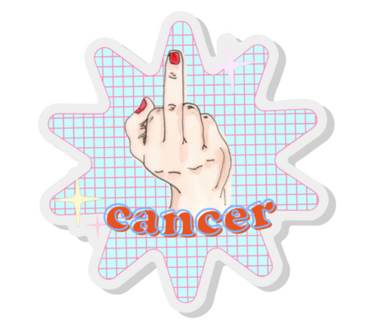 F Cancer  Acrylic Pin