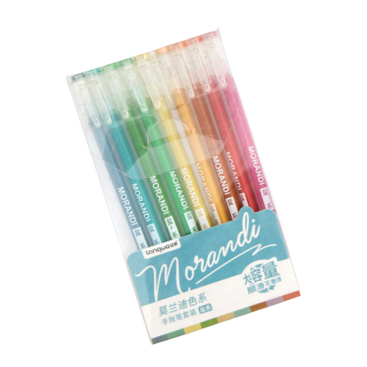 Morandi 9 Colorful Gel Pens Set