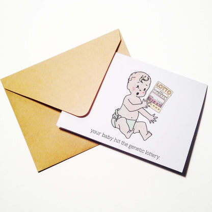 Genetic Lottery Baby Card