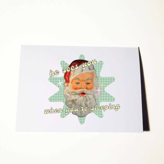 Creepy Santa Christmas Card