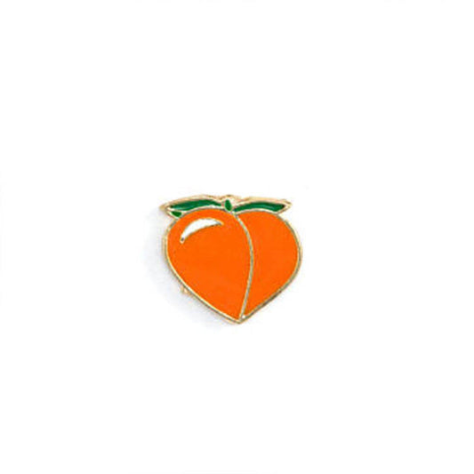 Peach Emoji Enamel Pin